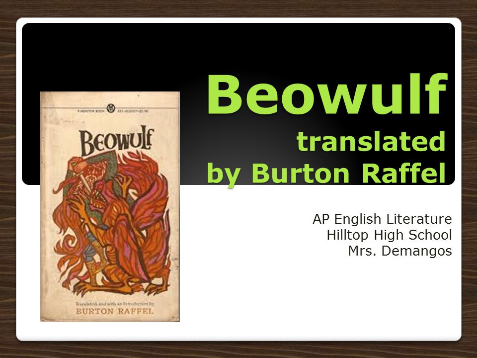 Beowulf Pdf Burton Raffel Translation